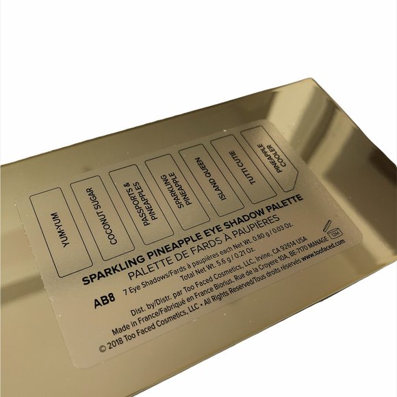 BNIB Too Faced Tutti Fruti Sparkling Pineapple Eyeshadow Palette - Picture 9 of 9